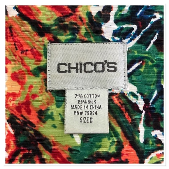 Chico’s silk/cotton blend shirt/jacket - Picture 5 of 8